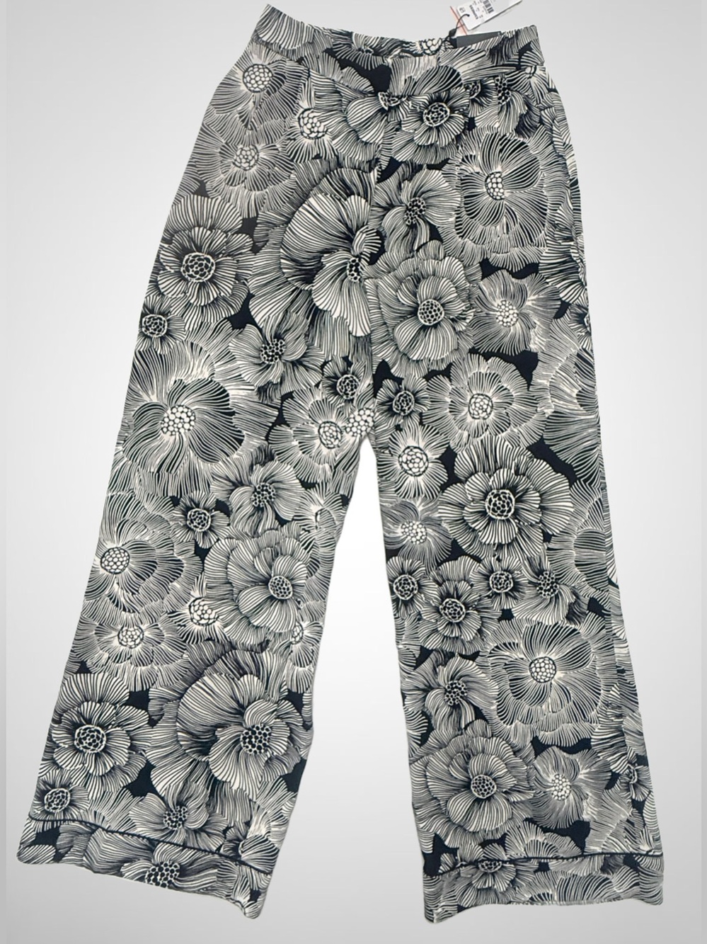 NWT Express Stylist Floral Wide Leg Super High Rise Pants 8R